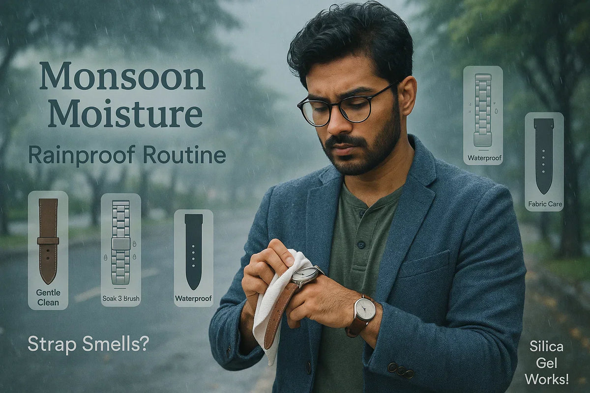 How Do I Clean My Watch Strap During Monsoon Season?