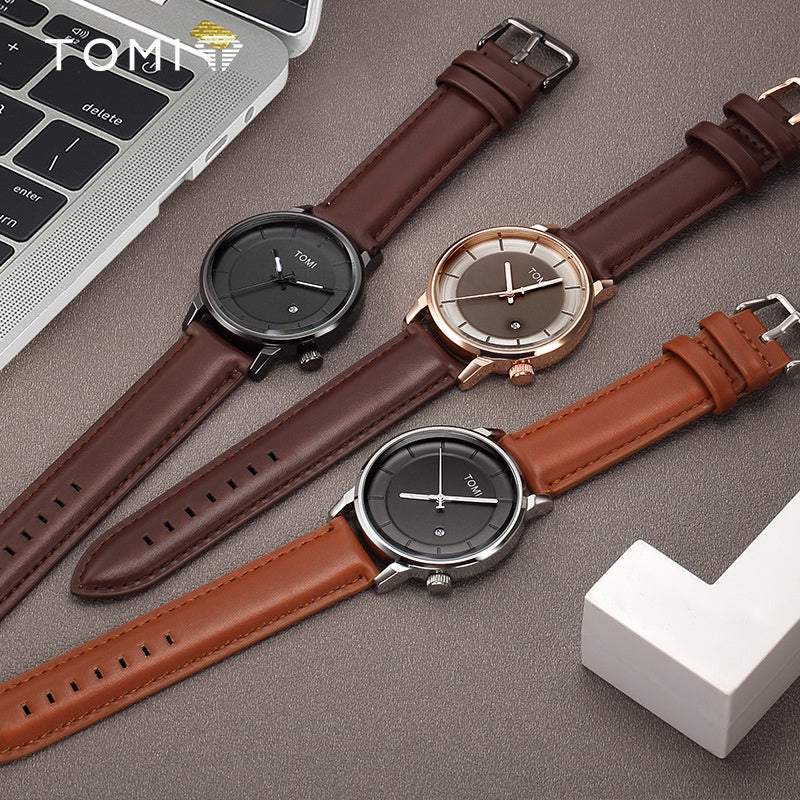 TOMI T-101 Men's Casual Quartz Watch with Date Display - Tomi Watches