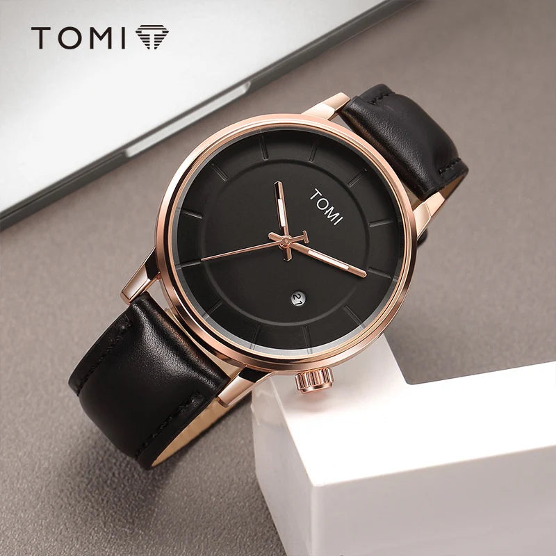 TOMI T-101 Men's Casual Quartz Watch with Date Display - Tomi Watches
