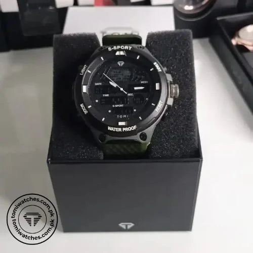TOMI T-215 Sports Watch Digital Dual Time Unisex Sports Watch - Tomi Watches