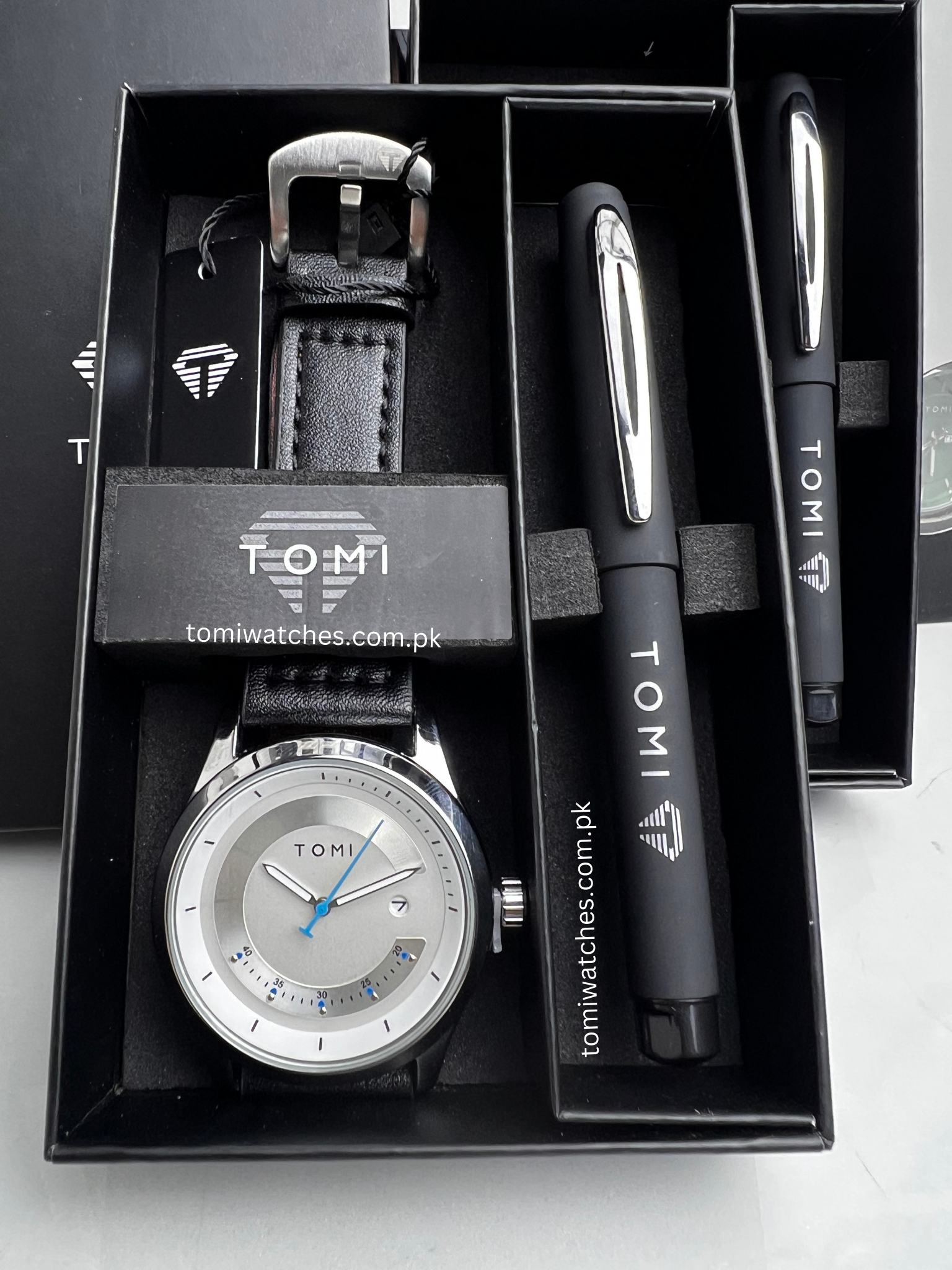 TOMI T-099 Men's Watch with Pen Gift Set - Tomi Watches