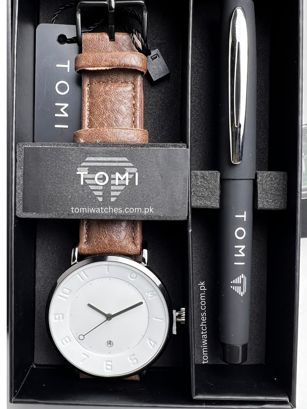 TOMI T-085 Men's Watch with Pen Gift Set - Tomi Watches