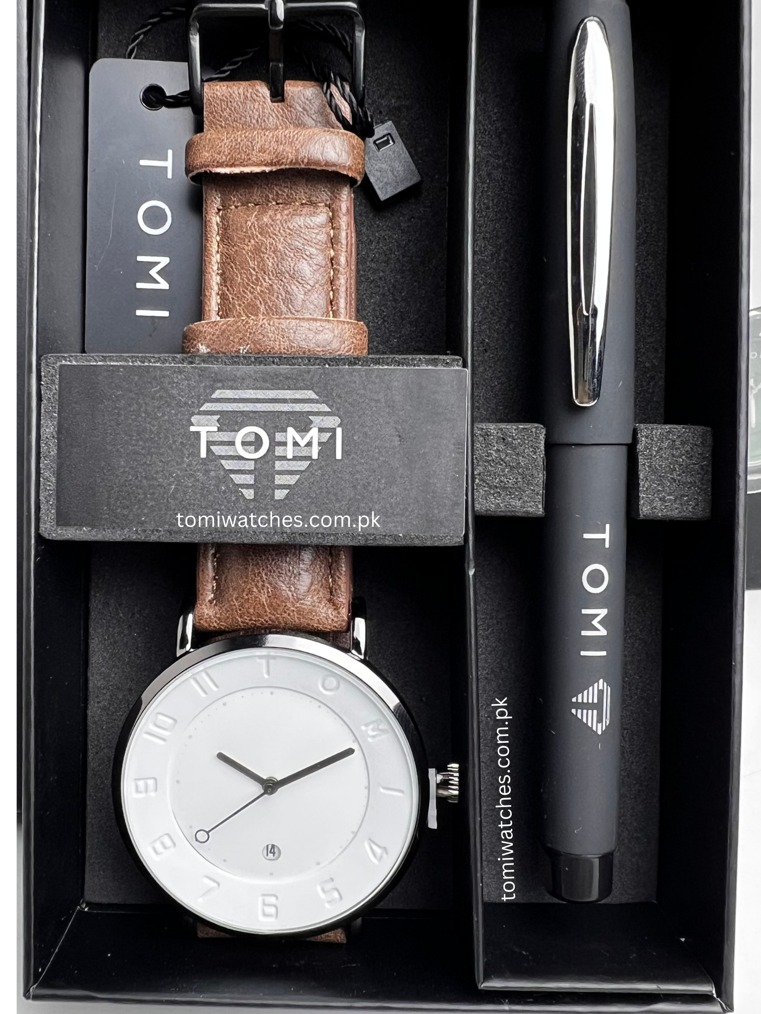 TOMI T-085 Men's Watch with Pen Gift Set - Tomi Watches