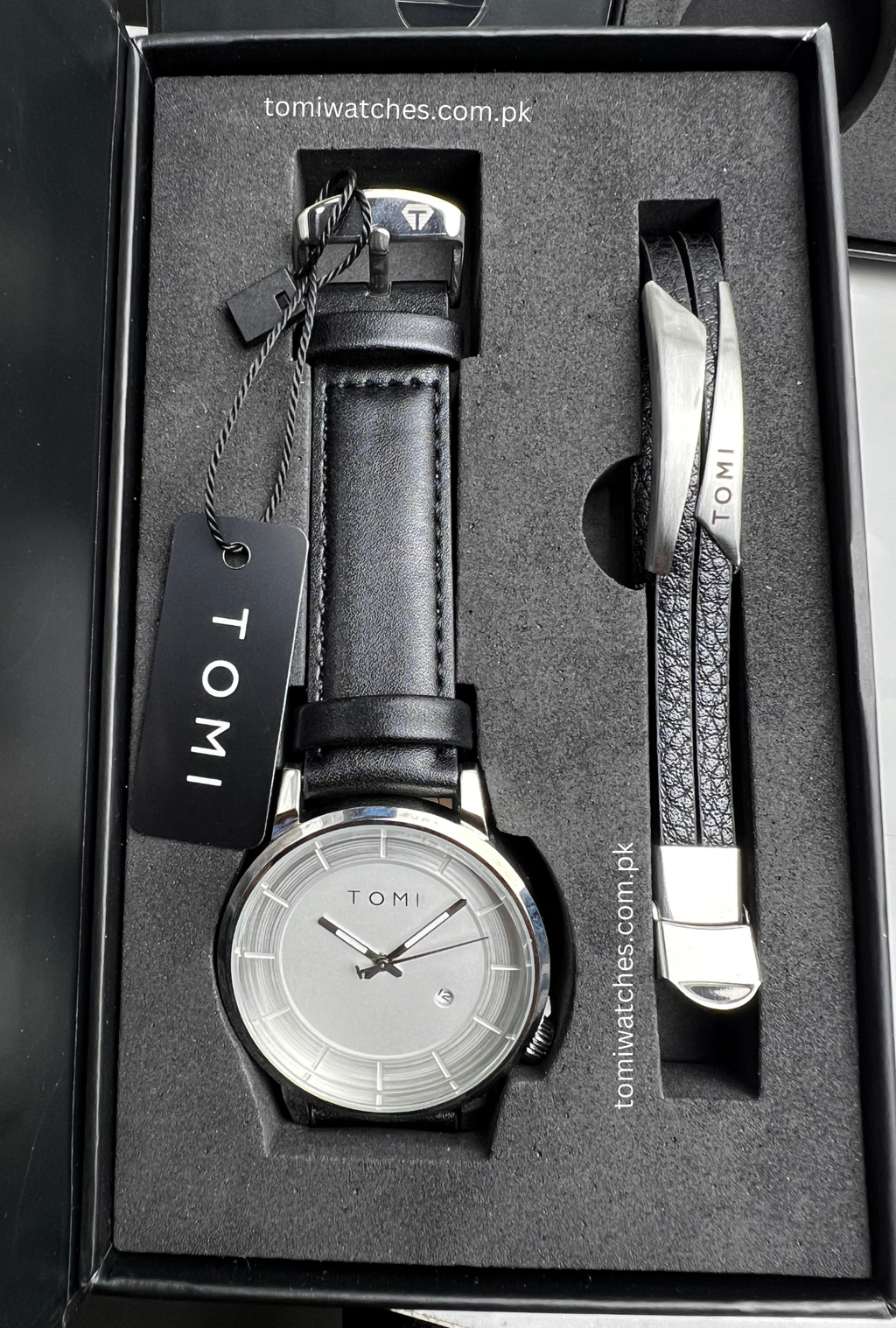 TOMI T-101 Stylish Watch & Bracelet Set for Men - Tomi Watches
