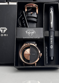 TOMI T-080 Unisex Watch with Pen Gift Set - Tomi Watches