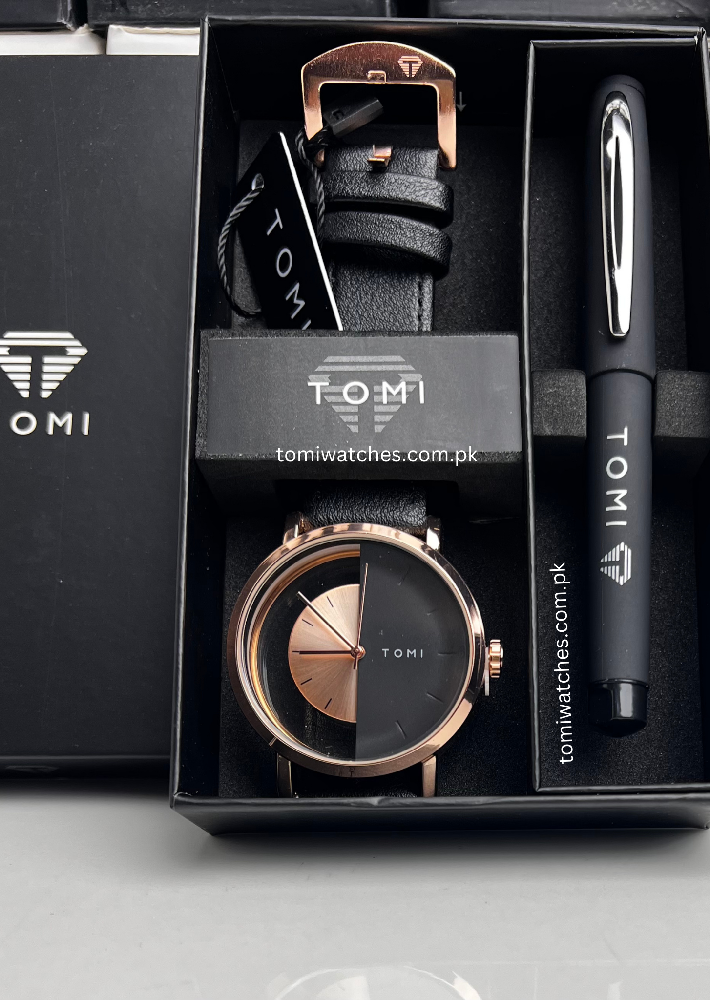 TOMI T-080 Unisex Watch with Pen Gift Set - Tomi Watches