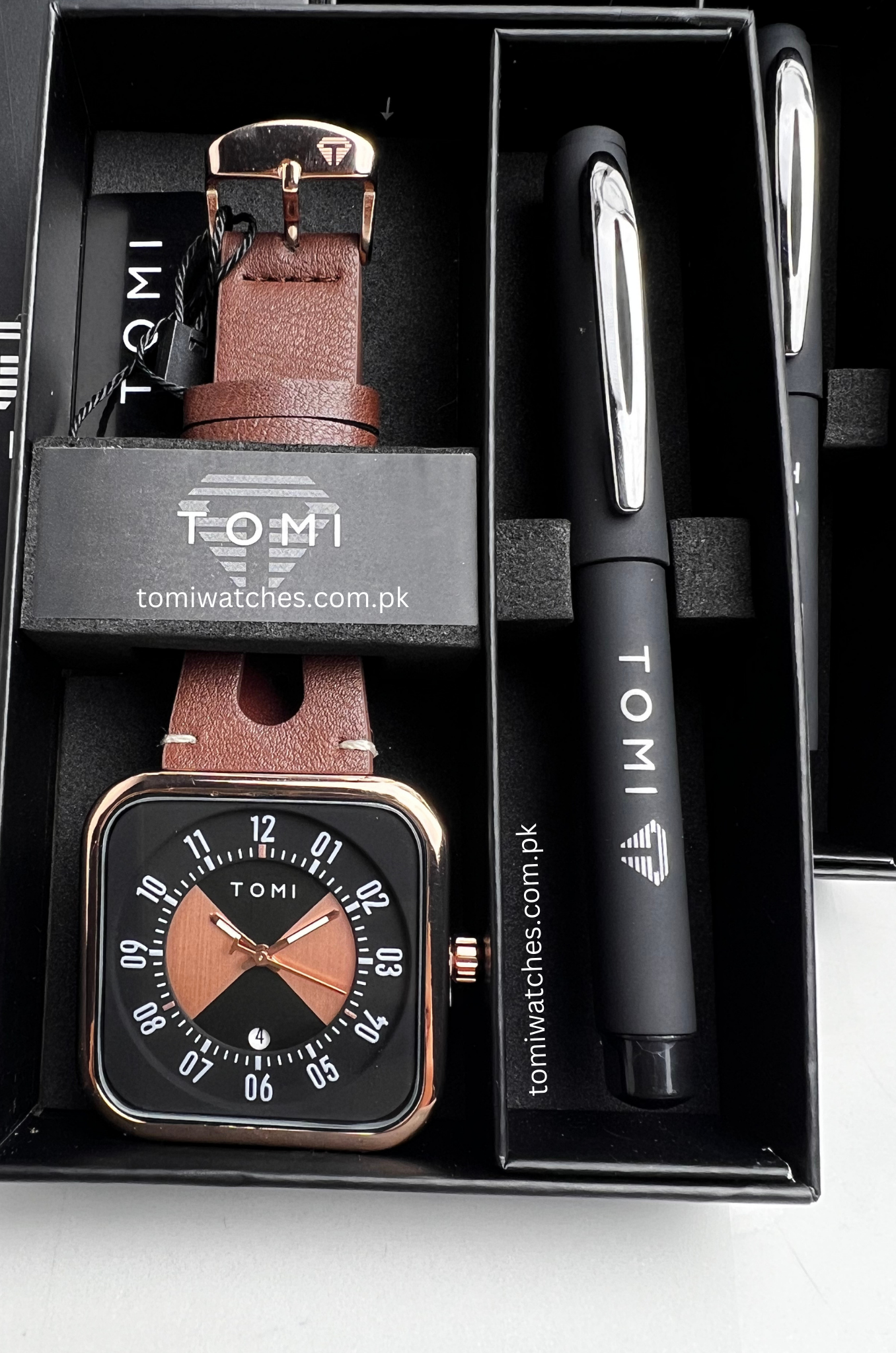 TOMI T-094 Luxury Watch with Pen Gift Set - Tomi Watches