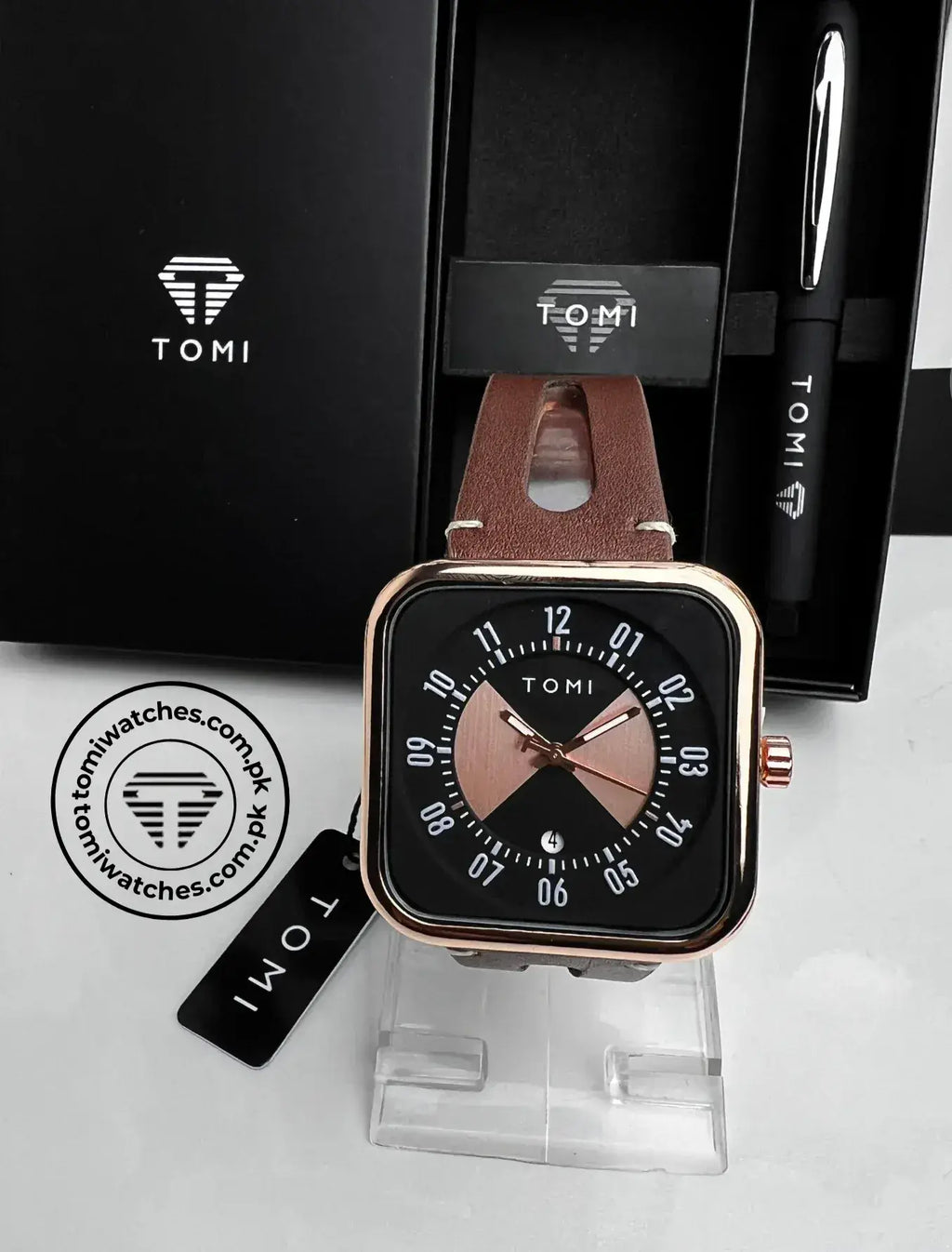 TOMI T-094 Luxury Watch with Pen Gift Set - Tomi Watches
