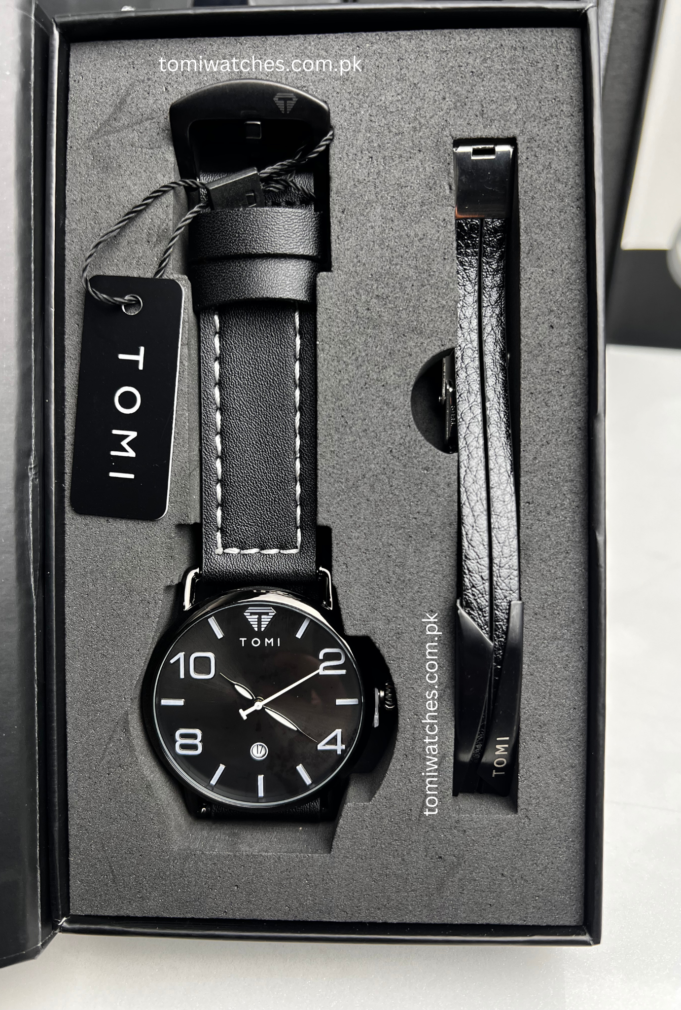 TOMI T-035 Men's Luxury Watch & Bracelet Gift Set - Tomi Watches