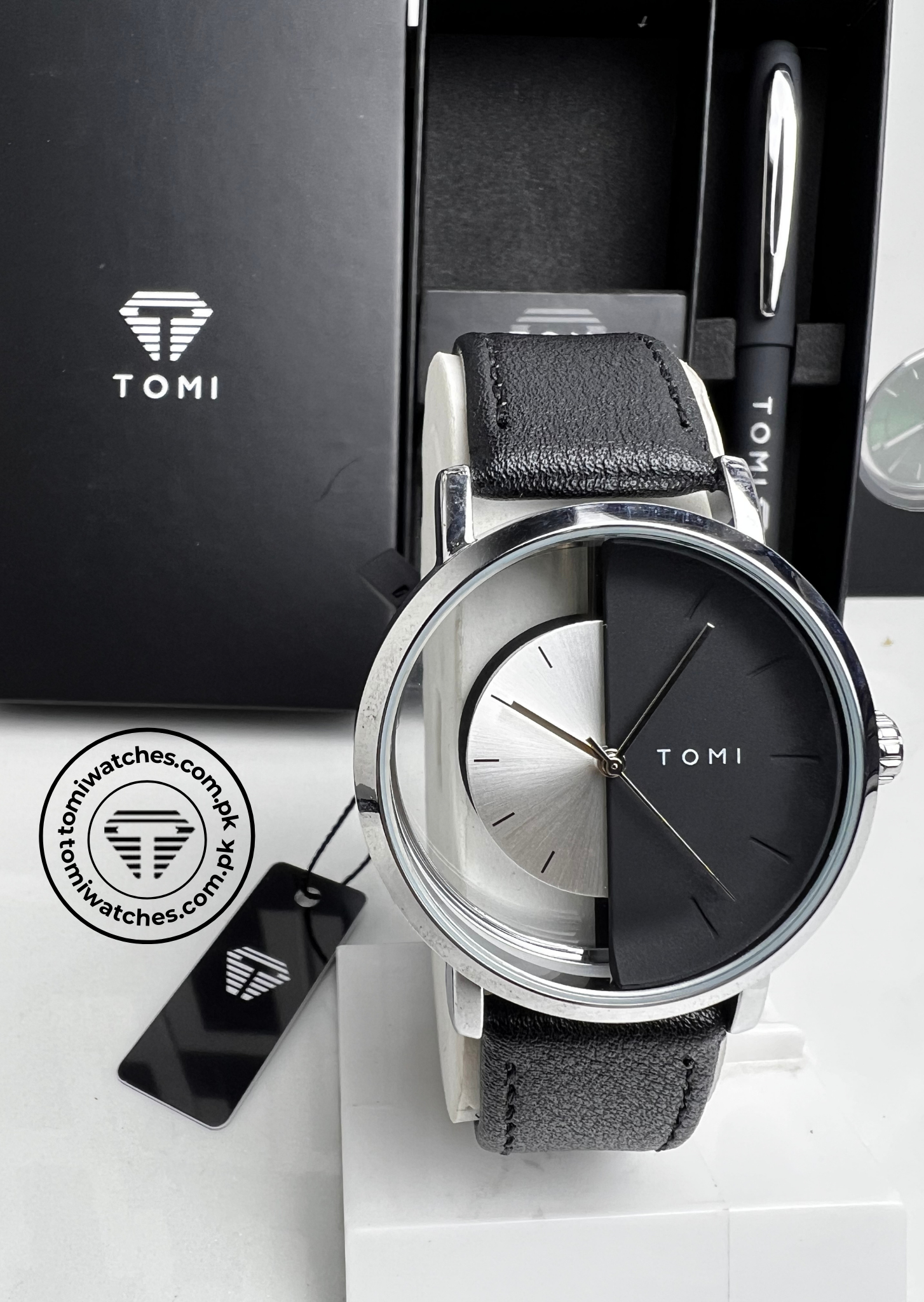 TOMI T-080 Unisex Watch with Pen Gift Set - Tomi Watches