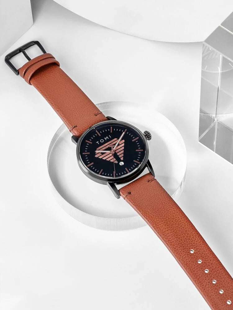 TOMI T-042 Watch For Men's Date Quartz - Tomi Watches