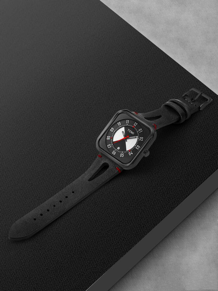 TOMI T-094 Luxury Square Dial Men's Watch - Tomi Watches
