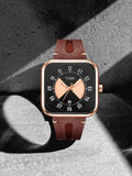 TOMI T-094 Luxury Watch Date Quartz Square Dial - Tomi Watches