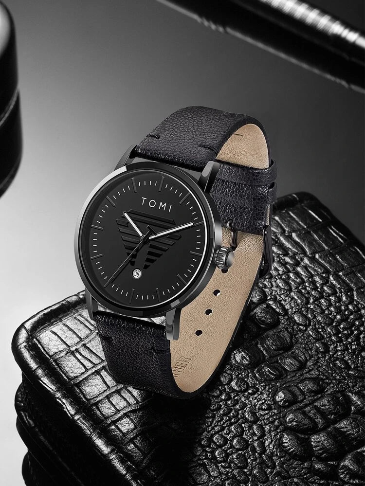 TOMI T-042 Watch For Men's Date Quartz - Tomi Watches