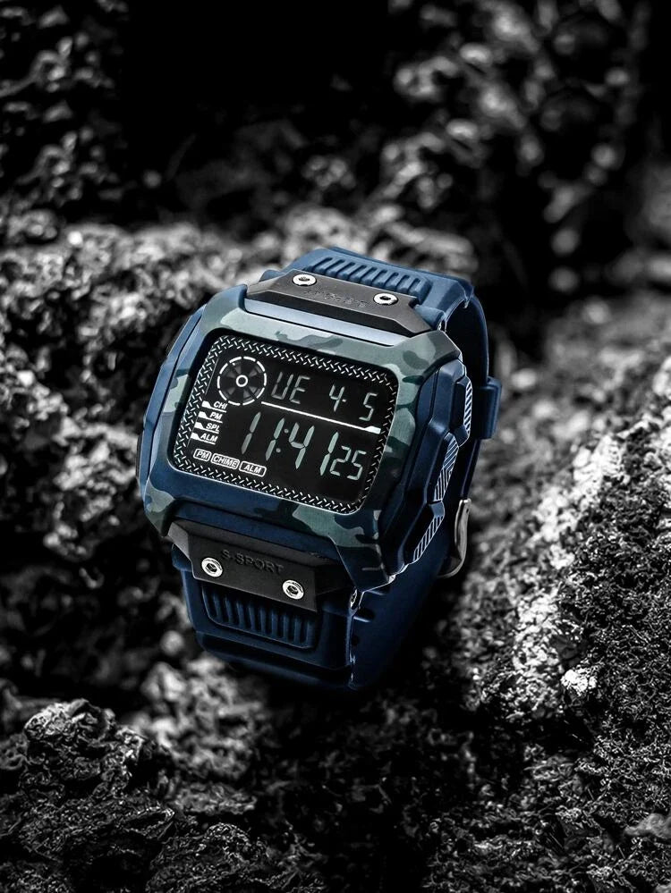 TOMI T-218 Digital Sports Watch with Square Dial - Tomi Watches