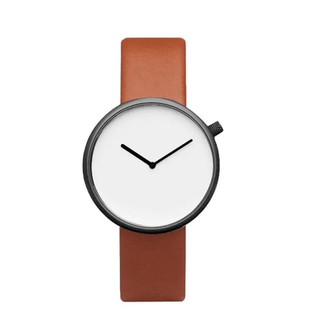 TOMI T-078 Unisex Watch Round Dial Leather Strap - Tomi Watches