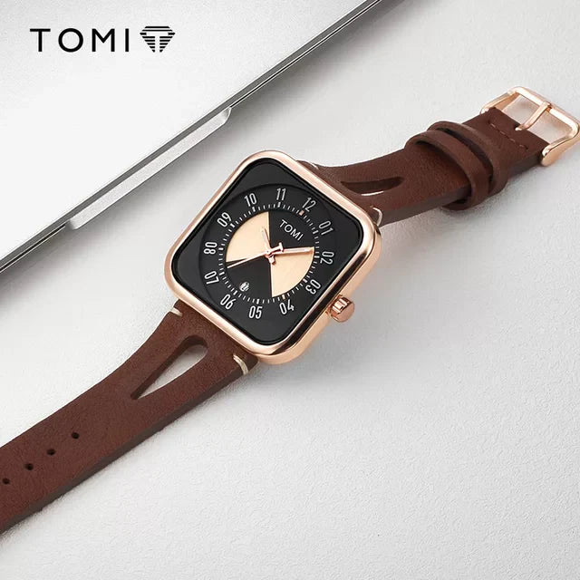 TOMI T-094 Luxury Square Dial Men's Watch - Tomi Watches