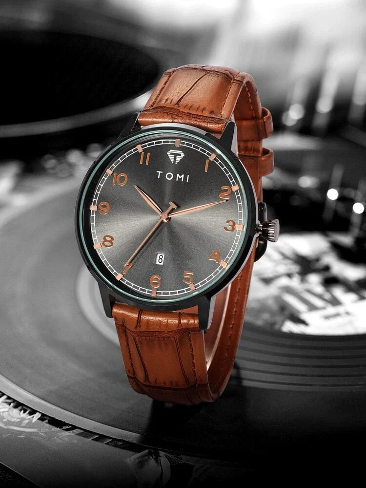TOMI T-108 Unisex Quartz Date Watch For Men's - Tomi Watches