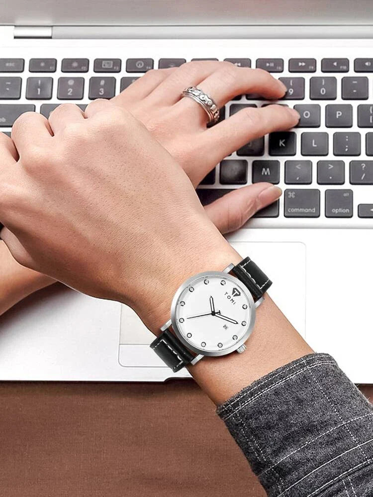 TOMI Luxury Watch Date Quartz T-074 - Tomi Watches