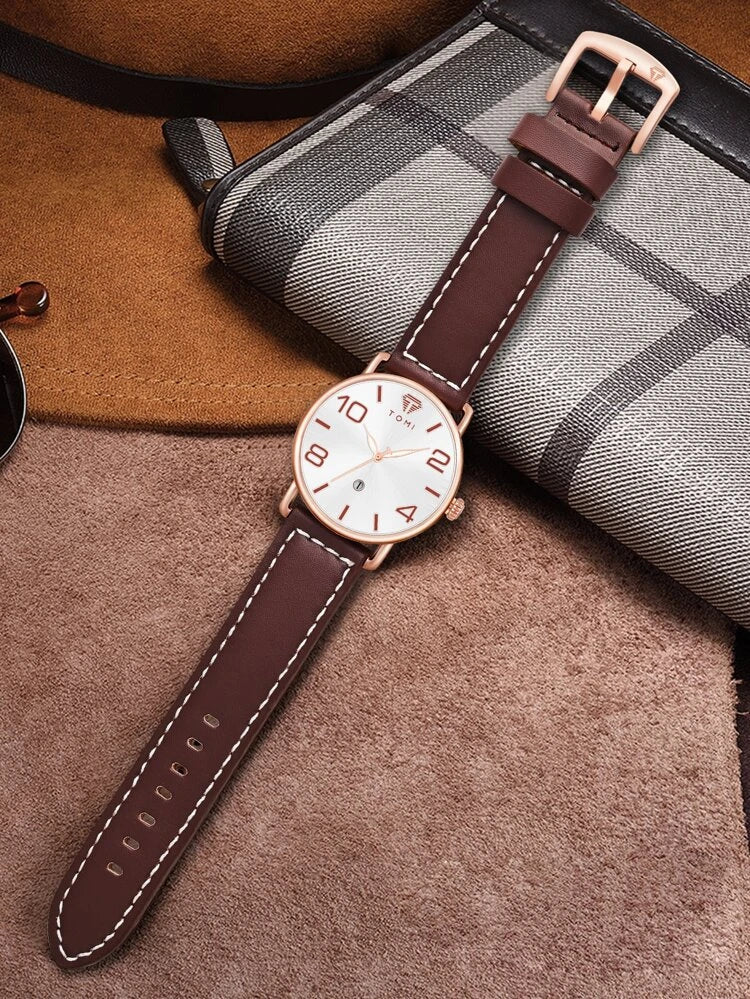 TOMI T-035 Men Wrist Watch Quartz Date - Tomi Watches