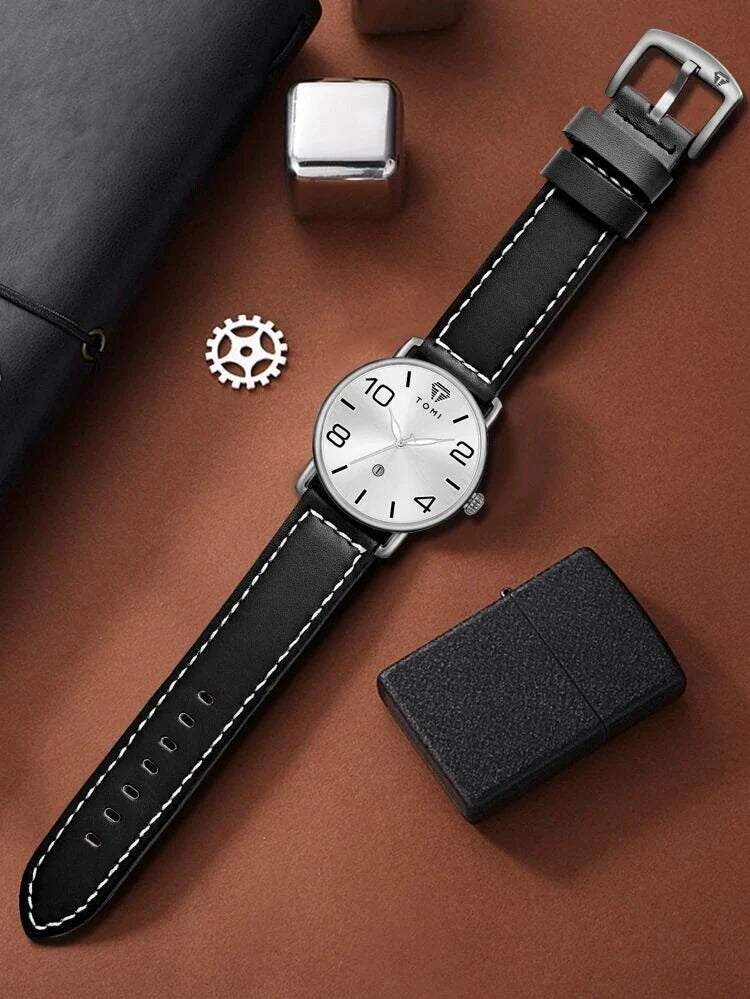 TOMI T-035 Men Wrist Watch Quartz Date - Tomi Watches