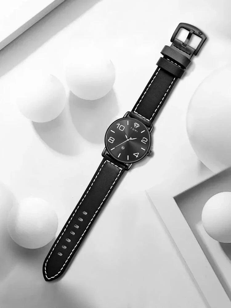TOMI T-035 Men Wrist Watch Quartz Date - Tomi Watches