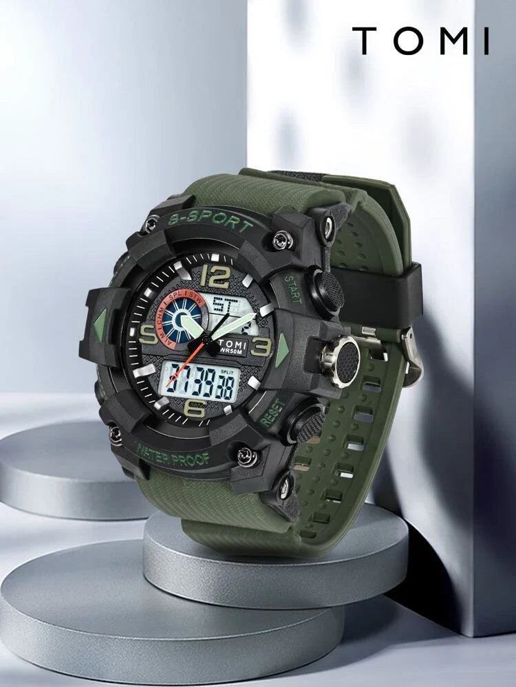 TOMI Men's Sports Watch Military T-228 - Tomi Watches