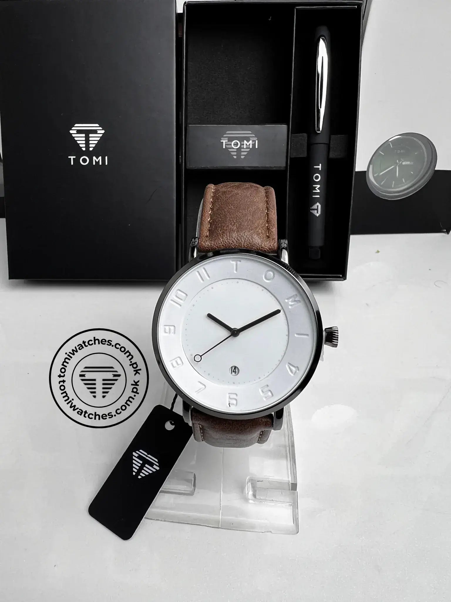 TOMI T-085 Men's Watch with Pen Gift Set - Tomi Watches