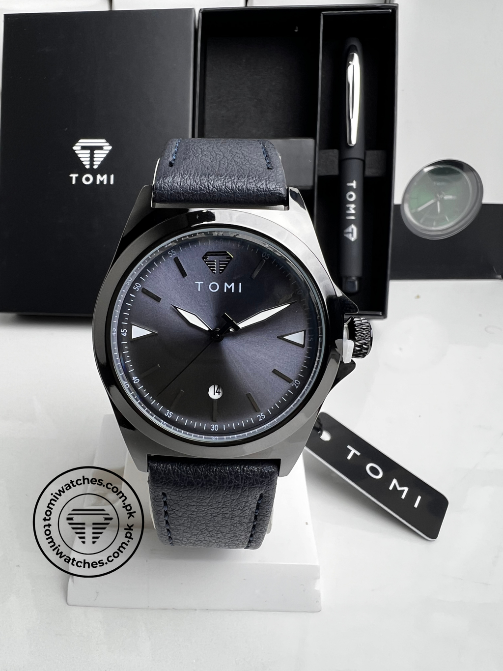 TOMI T-041 Business Watch with Pen Gift Set - Tomi Watches