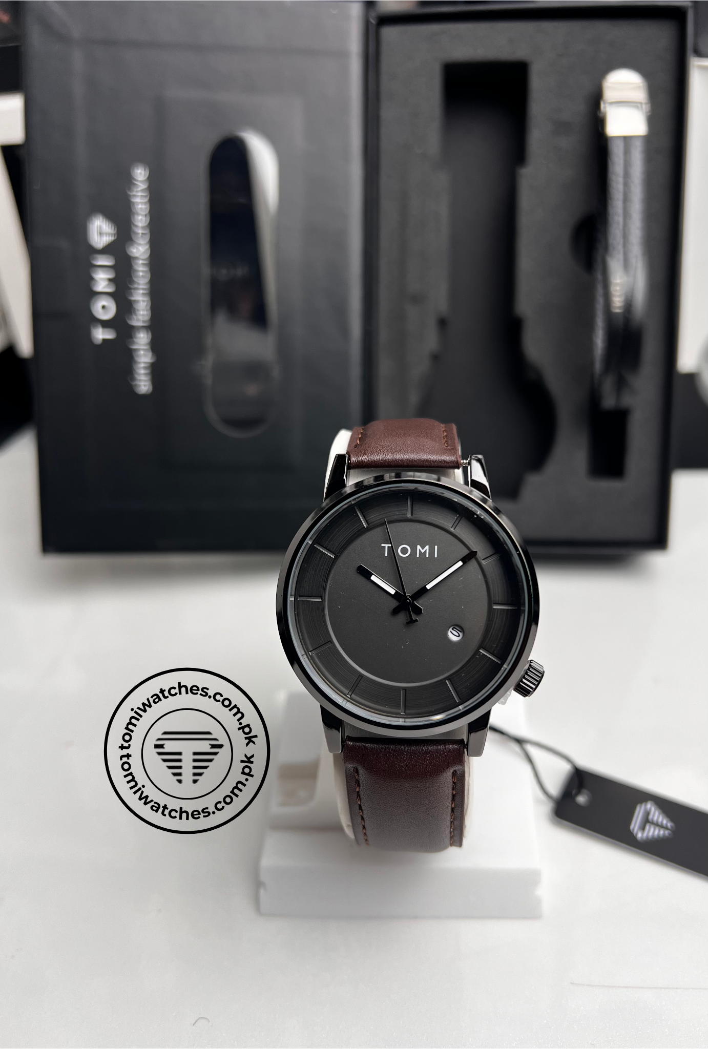 TOMI T-101 Stylish Watch & Bracelet Set for Men - Tomi Watches