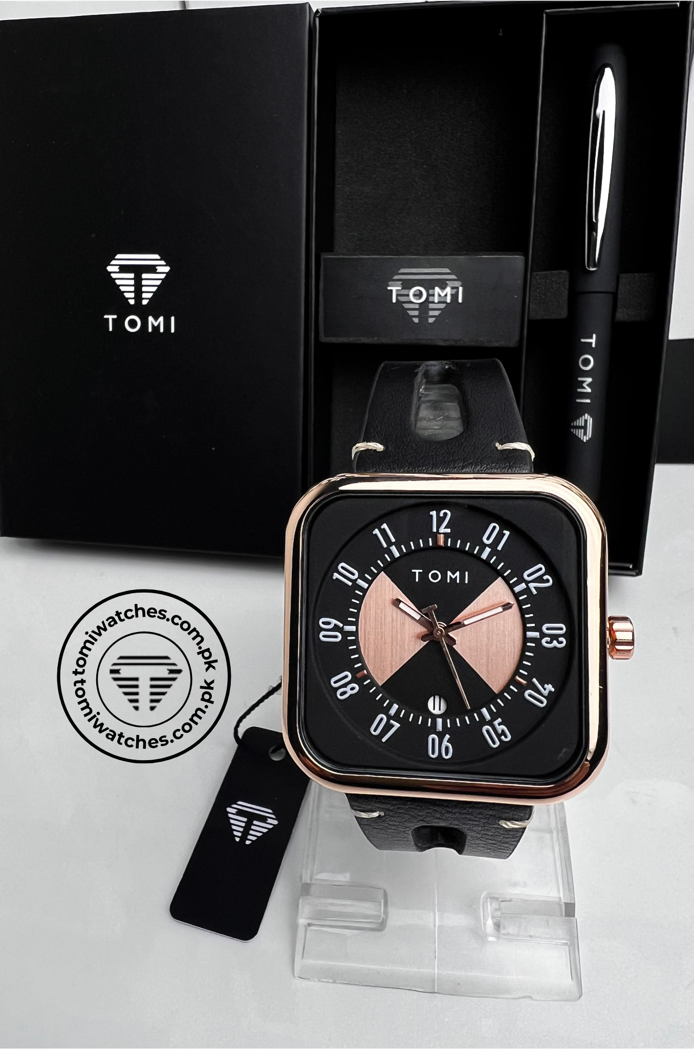 TOMI T-094 Luxury Watch with Pen Gift Set - Tomi Watches