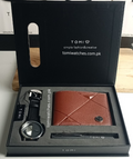 TOMI T-080 3PCS Gift Box Set with Watch, Wallet & Pen - Tomi Watches