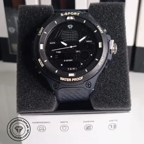 TOMI T-215 Sports Watch Digital Dual Time Unisex Sports Watch - Tomi Watches
