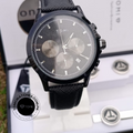 Tomi T-604 Men’s Luxury Stainless Steel Watch with Tomi Logo Cufflinks | Premium Quartz Wristwatch - Tomi Watches