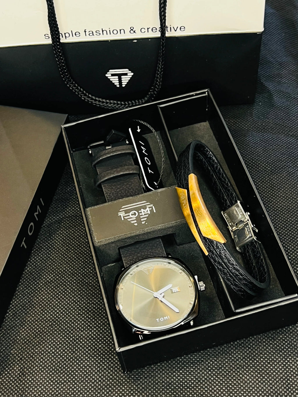 Tomi T-044 Watch & Bracelet Set - Tomi Watches