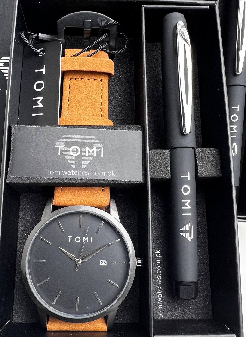 TOMI T-071 Men Watch Date with Pen Gift Set - Tomi Watches