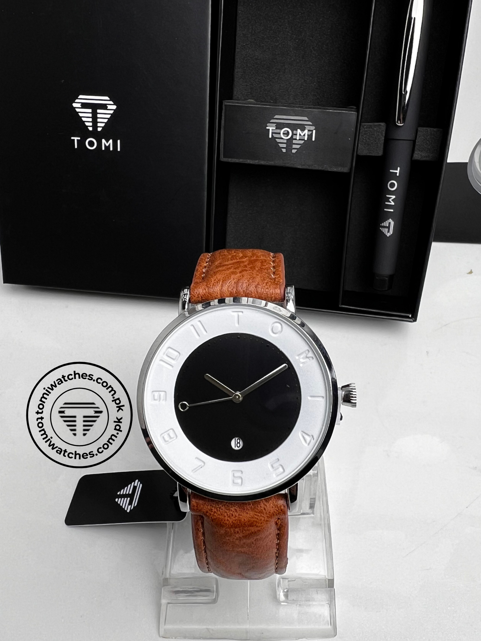 TOMI T-085 Men's Watch with Pen Gift Set - Tomi Watches