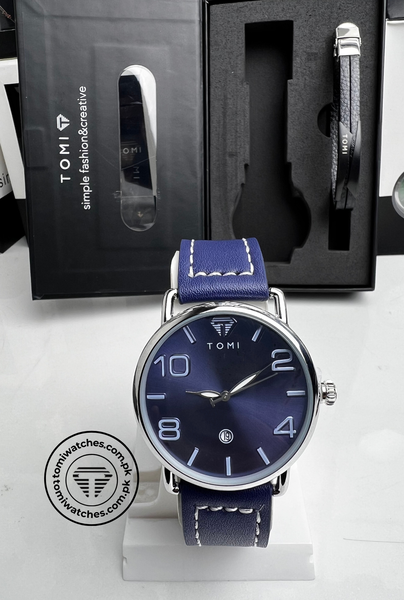 TOMI T-035 Men's Luxury Watch & Bracelet Gift Set - Tomi Watches