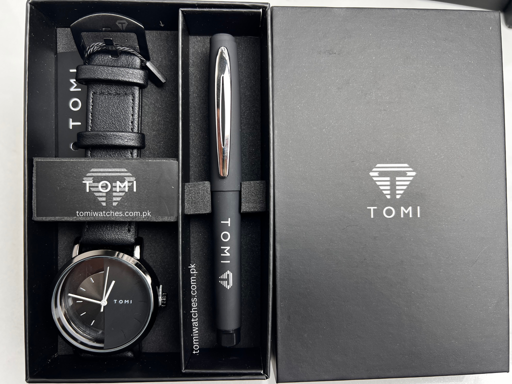 TOMI T-080 Unisex Watch with Pen Gift Set - Tomi Watches