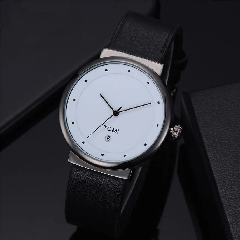 TOMI T-091 Men's Round Dial Watch - Tomi Watches