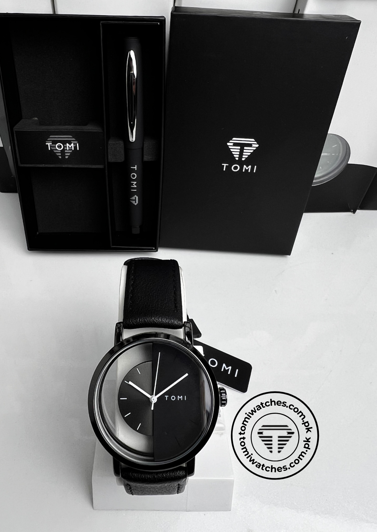 TOMI T-080 Unisex Watch with Pen Gift Set - Tomi Watches