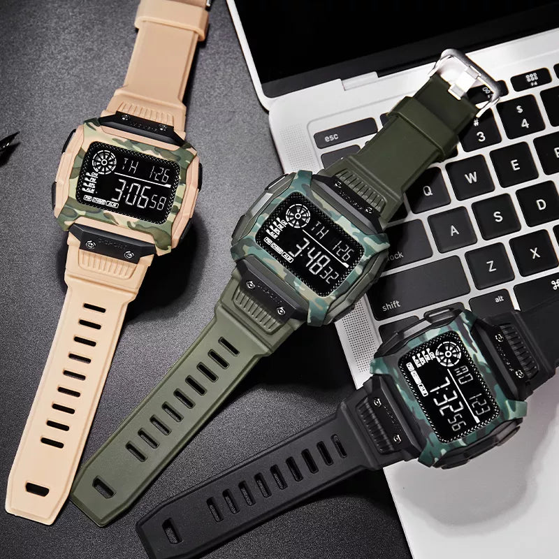 TOMI T-218 Digital Sports Watch with Square Dial - Tomi Watches