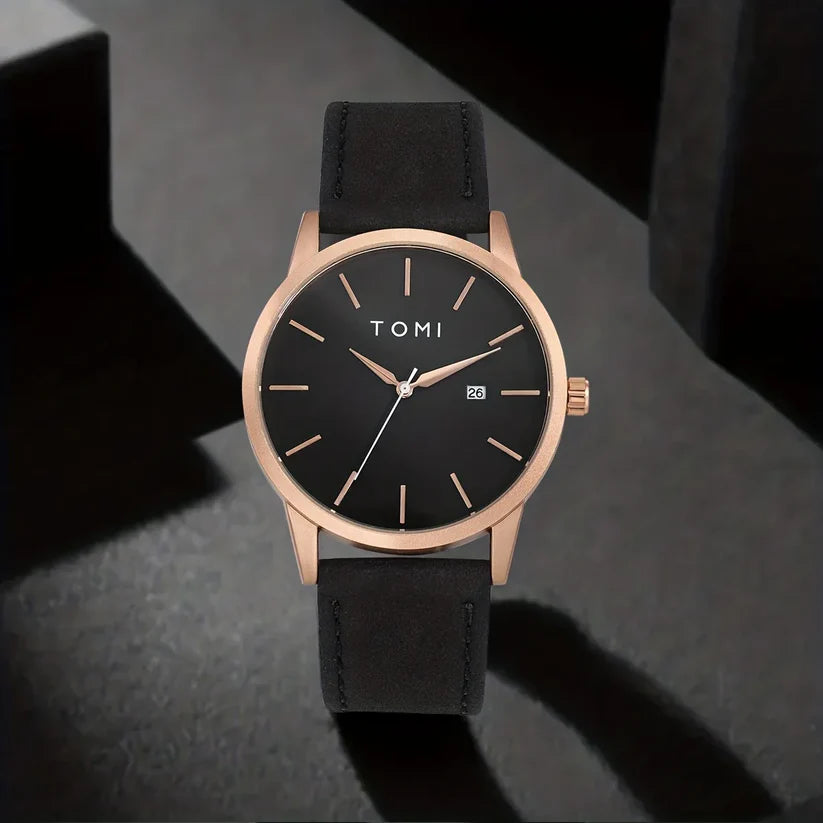 TOMI Watch For Men Date Quartz T-071 - Tomi Watches