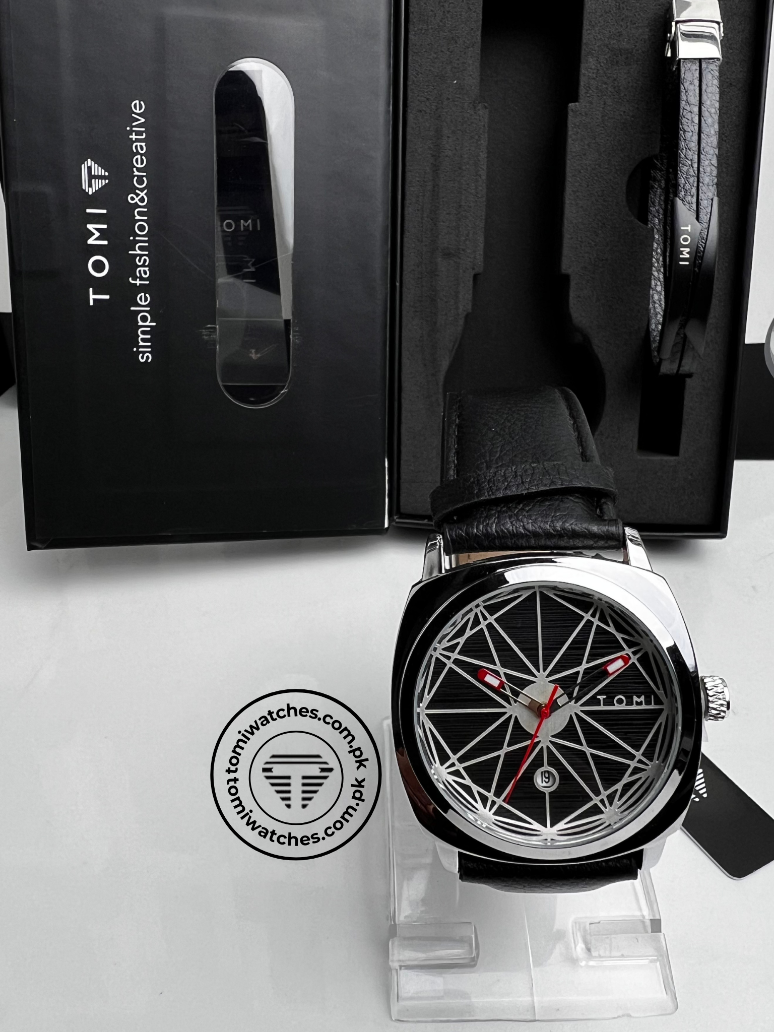 TOMI T-112 Stylish Men's Watch with Bracelet Gift Set - Tomi Watches