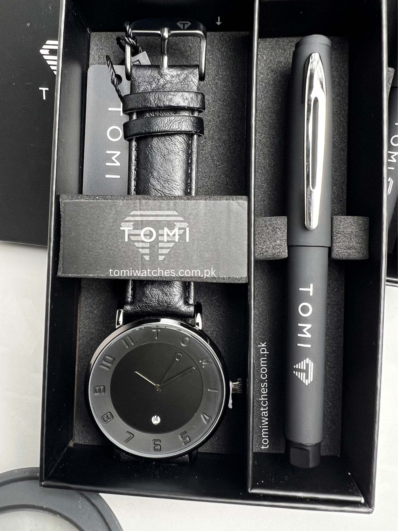 TOMI T-085 Men's Watch with Pen Gift Set - Tomi Watches