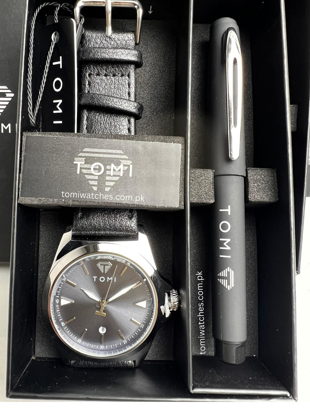 TOMI T-041 Business Watch with Pen Gift Set - Tomi Watches
