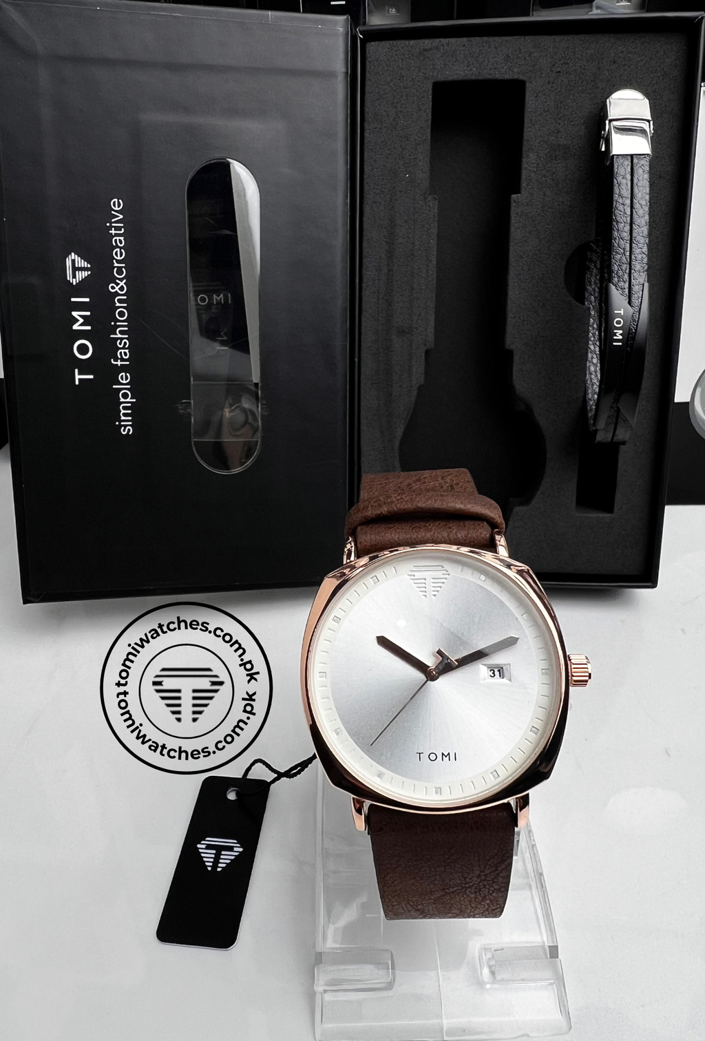 Tomi T-044 Watch & Bracelet Set - Tomi Watches