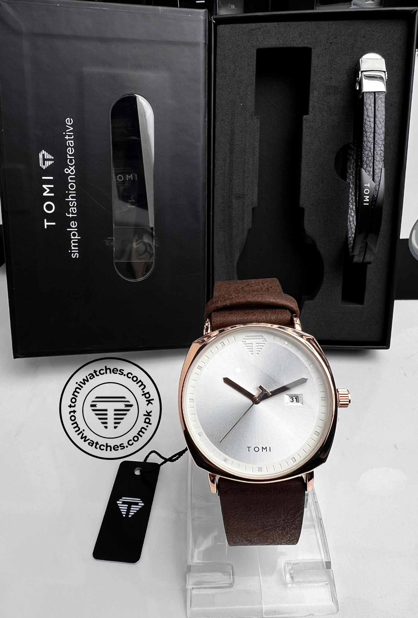 Tomi T-044 Watch & Bracelet Set - Tomi Watches