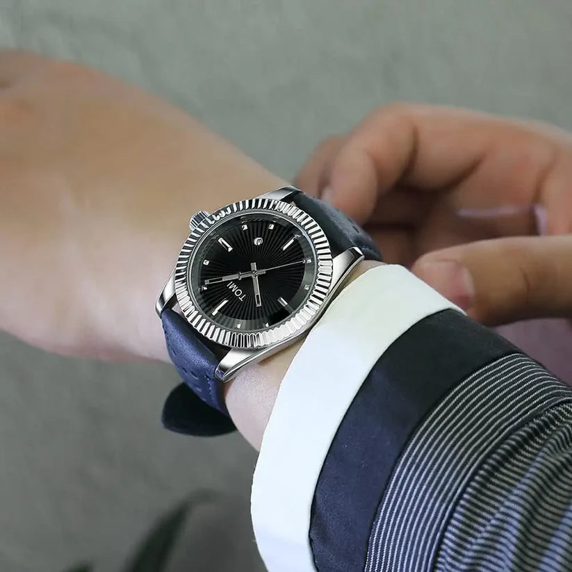 TOMI T-098 Stylish Men's Watch & Bracelet Gift Set - Tomi Watches