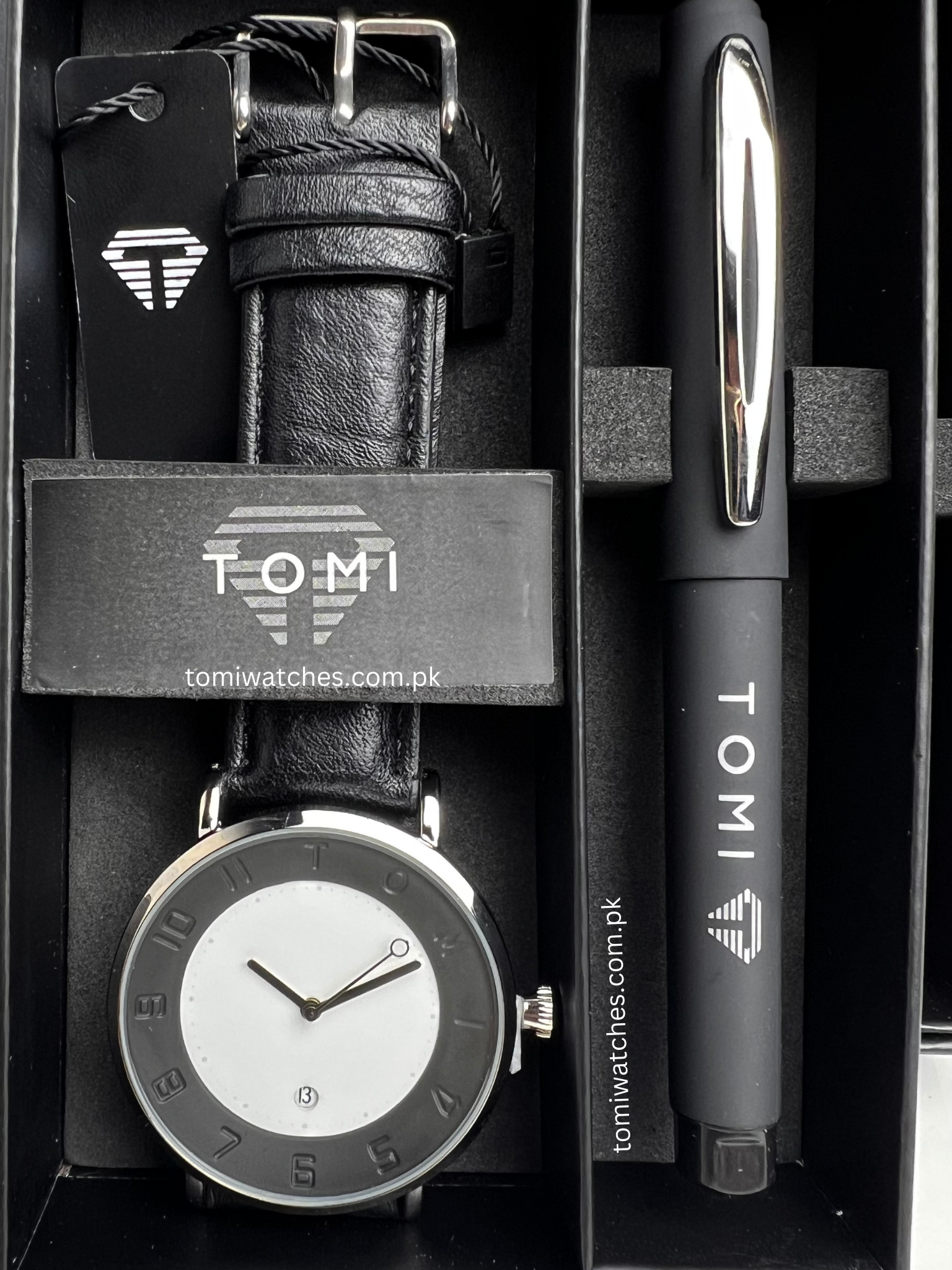 TOMI T-085 Men's Watch with Pen Gift Set - Tomi Watches